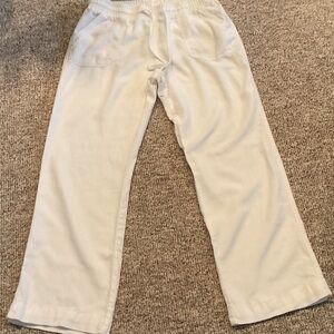 White Drawstring Pants